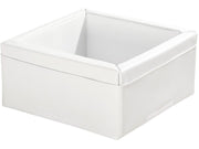 Mosaic Container - White, 11.8"H
