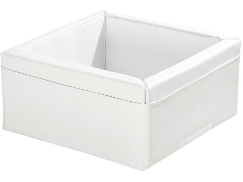 Mosaic Container - White, 11.8"H