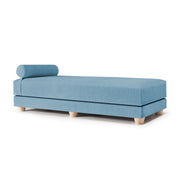 Jaxx Alon Daybed/Fold-Out Sleeper, Queen-Size Mattress - Premium Chenille, Turquoise
