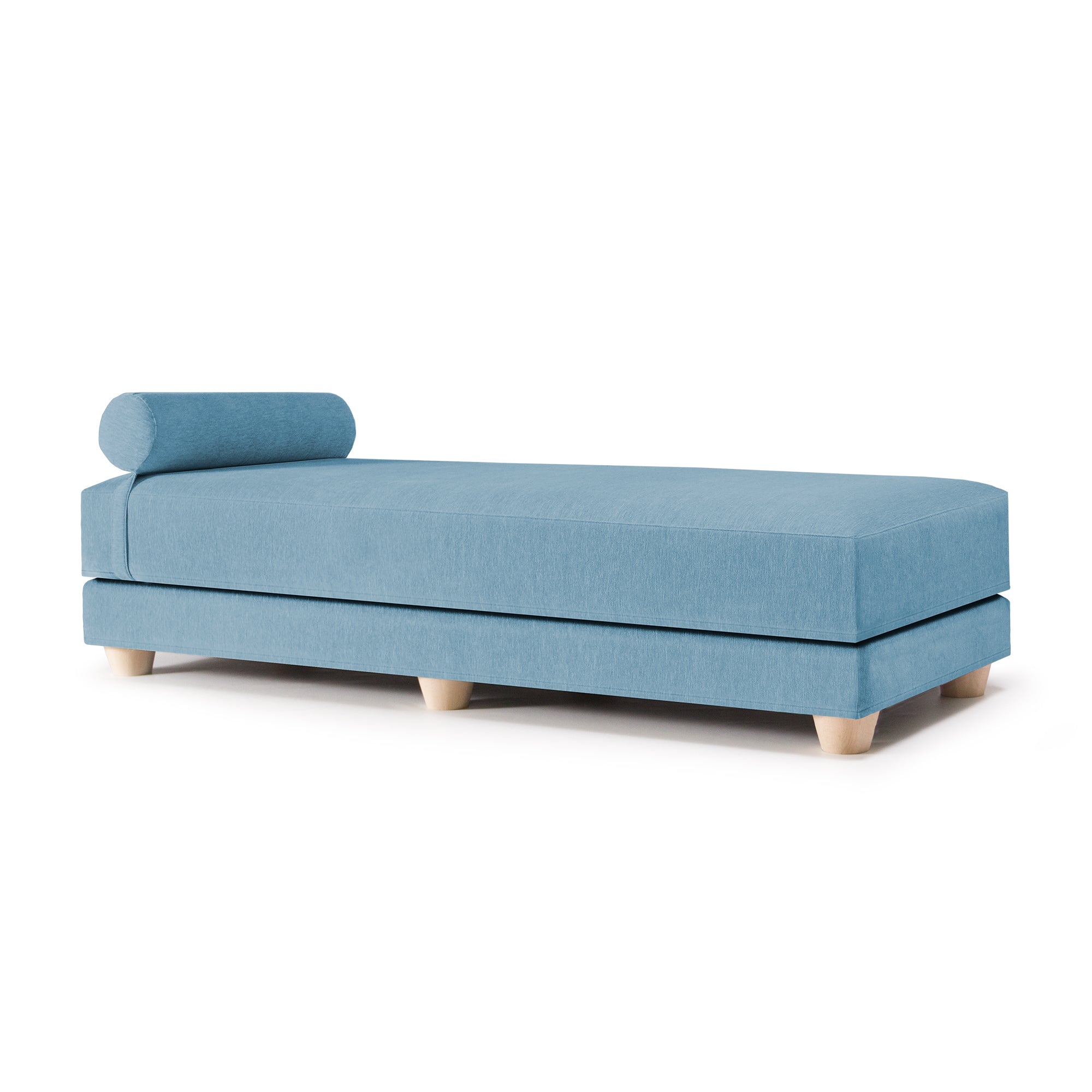 Jaxx Alon Daybed/Fold-Out Sleeper, Queen-Size Mattress - Premium Chenille, Turquoise