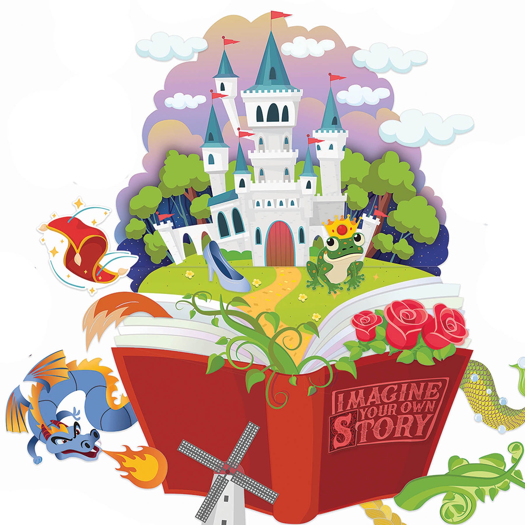 Once Upon A Dream Imagine Your Own Story Bulletin Board Set, 30 Pieces