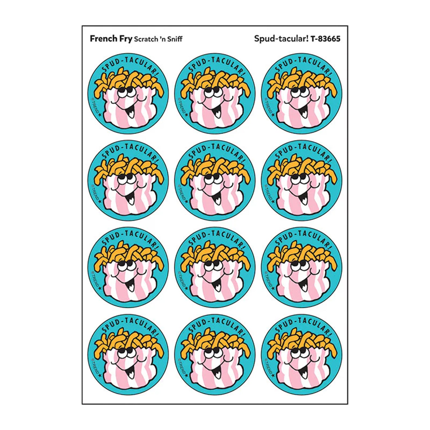 Spud-tacular!/ French Fry Scent Stickers, 24 ct.