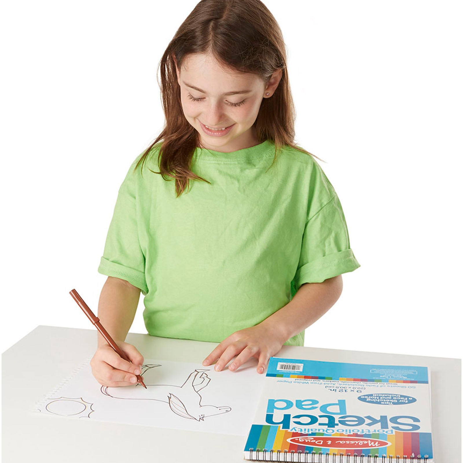 Quality Spiral-Bound Sketch Pad, 9" x 12", 50 Sheets