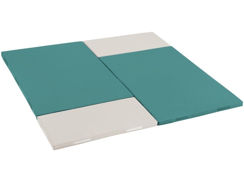 4 Square Mosaic Mats Kit - Teal/Ivory