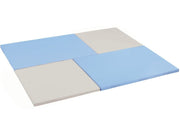 4 Rectangular Mosaic Mats Kit - Light Blue/Ivory