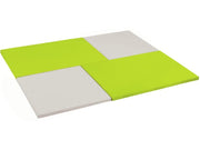 4 Rectangular Mosaic Mats Kit - Light Green/Ivory