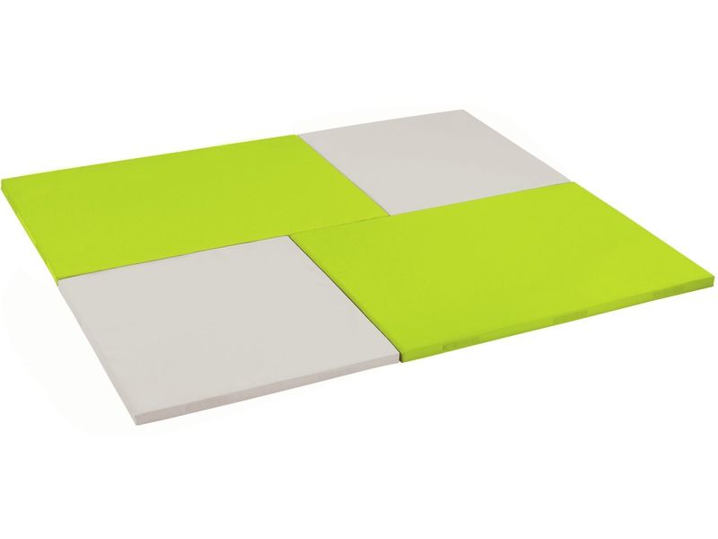 4 Rectangular Mosaic Mats Kit - Light Green/Ivory