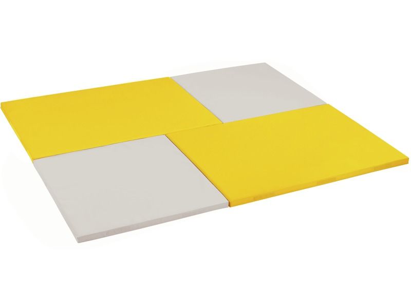 4 Rectangular Mosaic Mats Kit - Yellow/Ivory