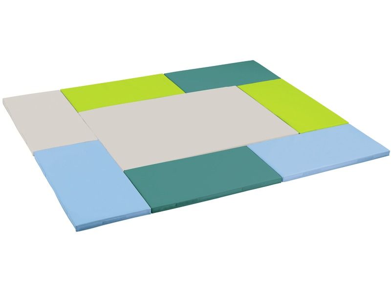 8 Rectangular Mosaic Mats Kit - Multicolor