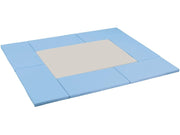 8 Rectangular Mosaic Mats Kit - Light Blue/Ivory