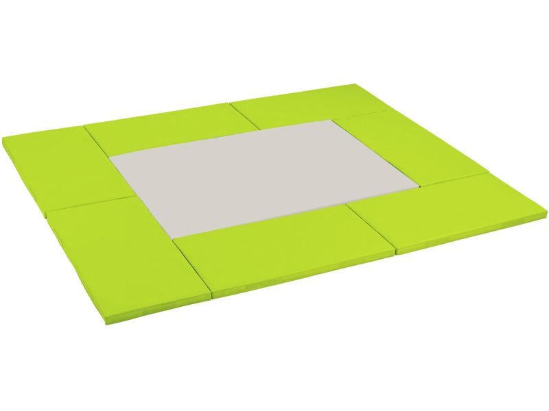8 Rectangular Mosaic Mats Kit - Light Green/Ivory