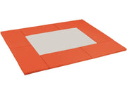 8 Rectangular Mosaic Mats Kit - Orange/Ivory