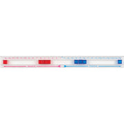 Clear-View Integer Track Ruler