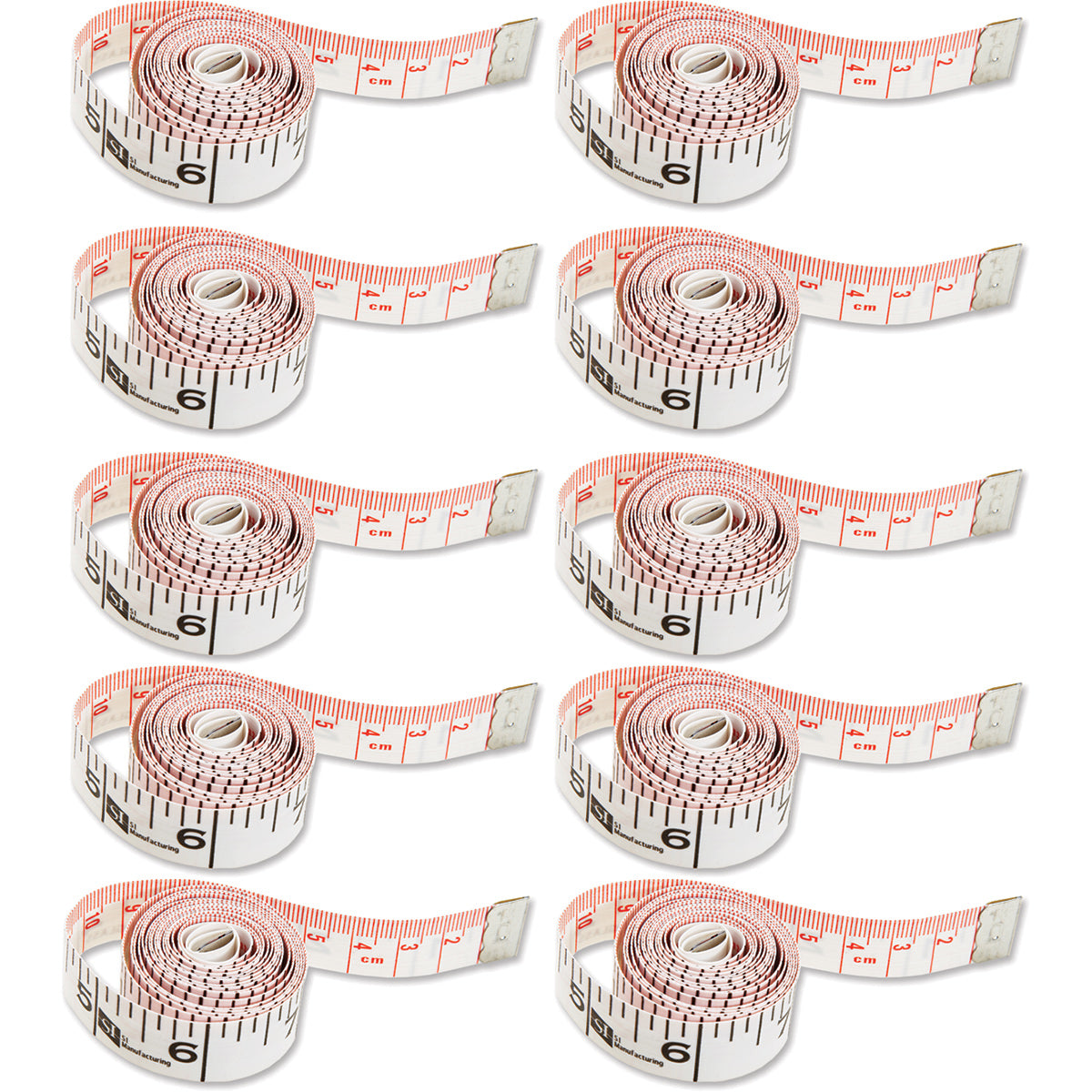 150 cm/60" Fiberglass Tape Measure, Set of 10