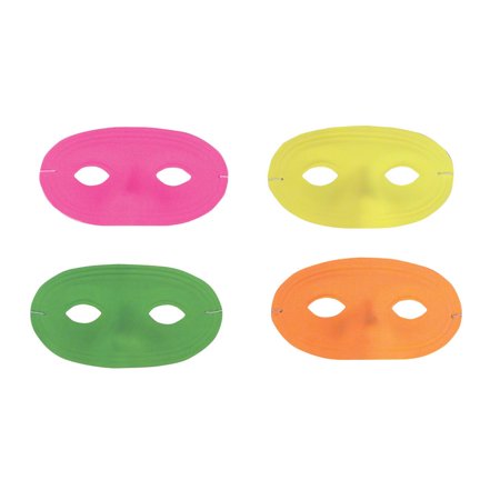 Neon Half Mask with Elastic Band (Dozen)