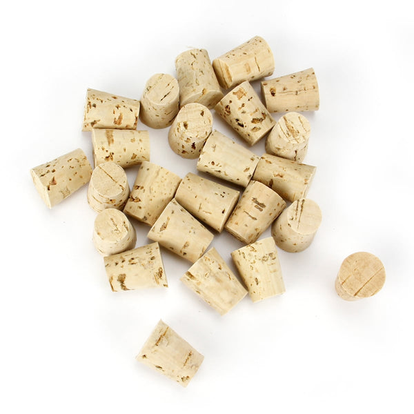 Cork Stoppers - 5, Top 1.30" Bottom 1.06" Height 1.50"