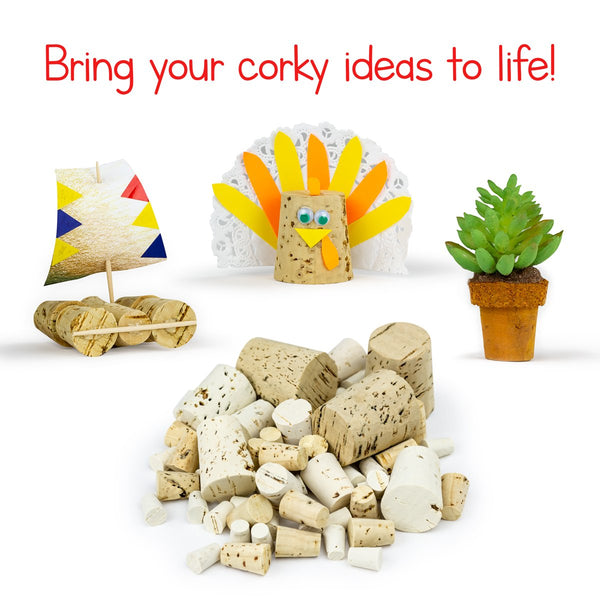 Cork Stoppers - 5, Top 1.30" Bottom 1.06" Height 1.50"