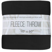 Fleece Blankets 50" x 60" - Black - 24 in the Pack