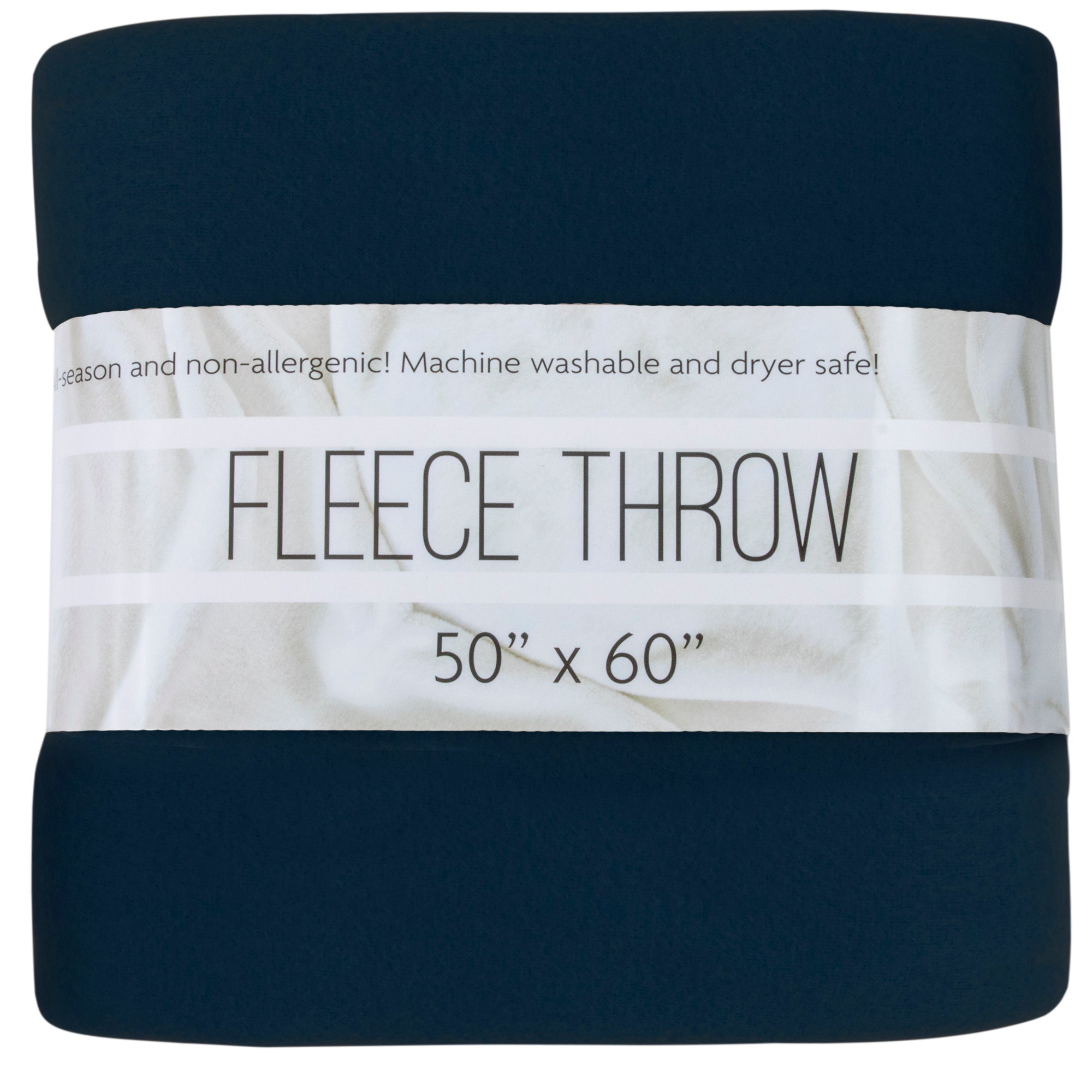 Fleece Blankets 50" x 60" - Navy - 24 in the Pack
