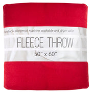 Fleece Blankets 50" x 60" - Red - 24 in the Pack