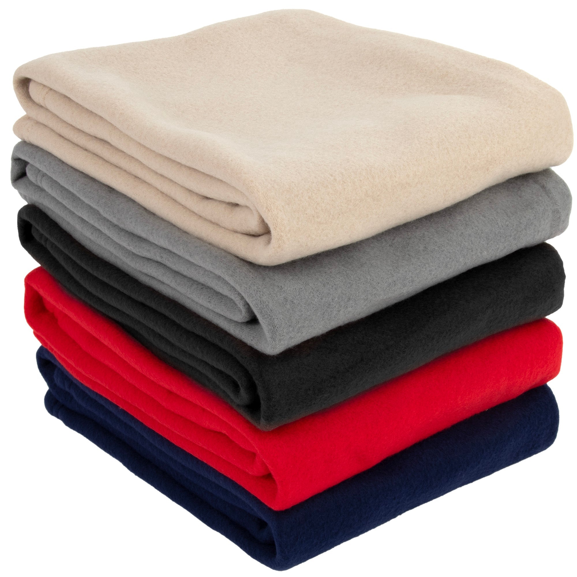 Fleece Kids Blanket 30" x 40" - 5 Assorted Colors - 24 in the Pack