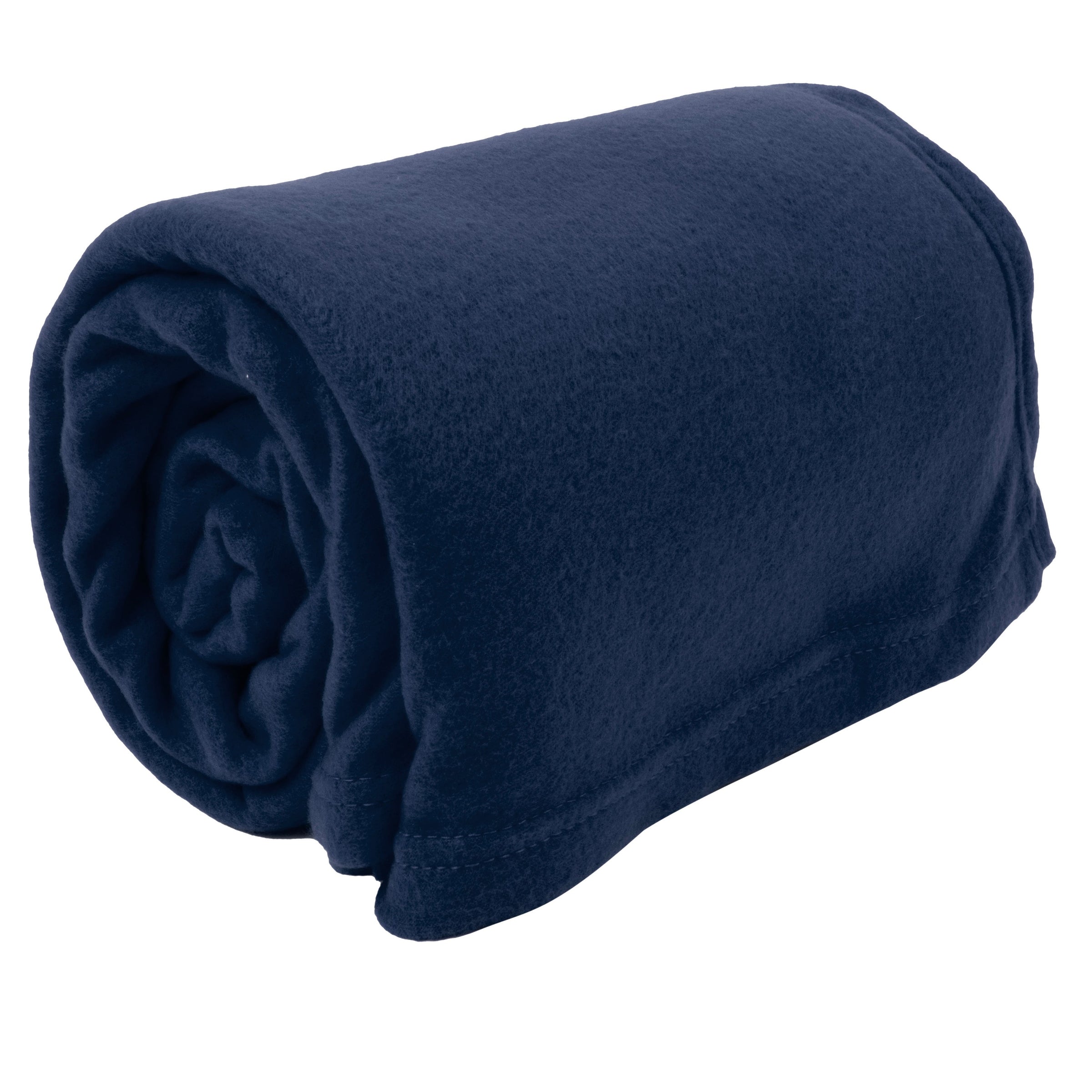 Twin Fleece Throw Blankets 80" x 60" - Blue - 24 in the Pack