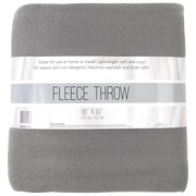 Twin Fleece Throw Blankets 80" x 60" - Grey - 24 in the Pack