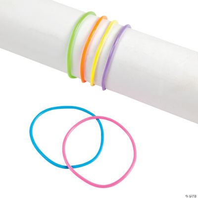 Neon Jelly Bracelets - 144 Pieces