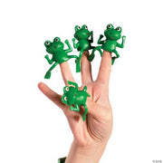 Vinyl Frog Finger Puppets - 72 Pieces