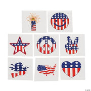 Patriotic Tattoos - 72 Pieces