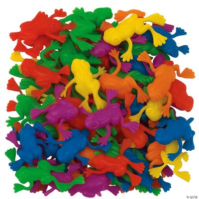 Plastic Jumping Frogs - 144 Pieces
