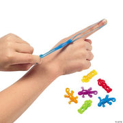 Mini Stretchy Flying Frogs & Lizards - 144 Pieces