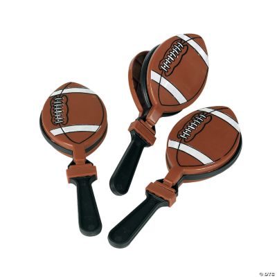 Plastic Football Clappers - 12 Pieces