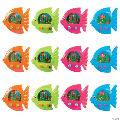 Fish-Shaped Water Games - 12 Pieces