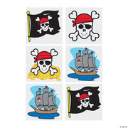 Pirate Tattoos - 72 Pieces