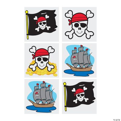 Pirate Tattoos - 72 Pieces