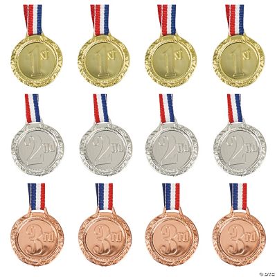 1st 2nd 3rd Place Award Medals - 12 Pieces