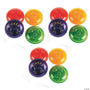 Plastic Winner Yo-Yos - 12 Pieces