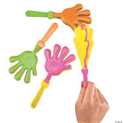 Plastic Hand Clappers - 12 Pieces