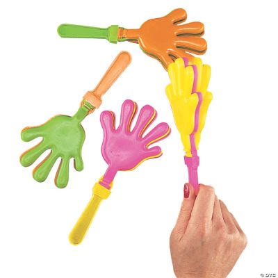 Plastic Hand Clappers - 12 Pieces