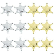 Plastic Deputy Sheriff'S Badges - 12 Pieces