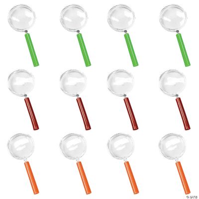 Magnifying Glass W/Colored Handle - 12 Pieces