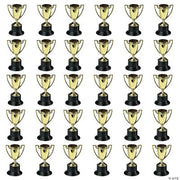 4" Plastic Gold Trophies - 24 Pieces