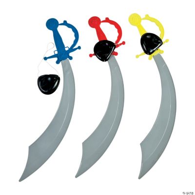 Pirate Sword W/Eye Patch - 12 Pieces