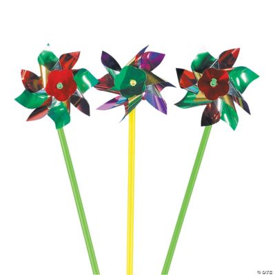 Metallic Pinwheels - 72 Pieces