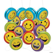Metal Smile Face Yo-Yos - 12 Pieces