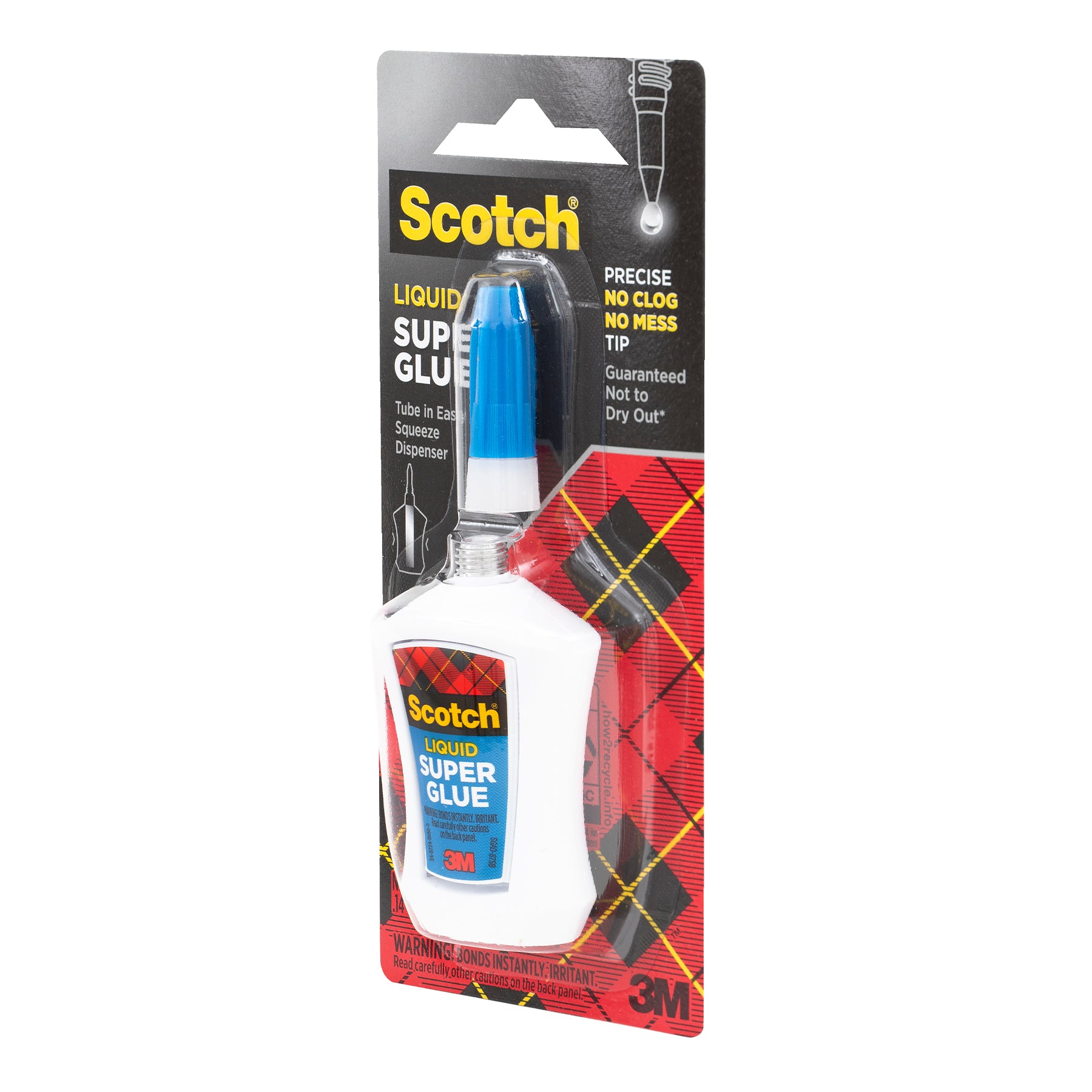 Super Glue Liquid, Bottle, .18 oz