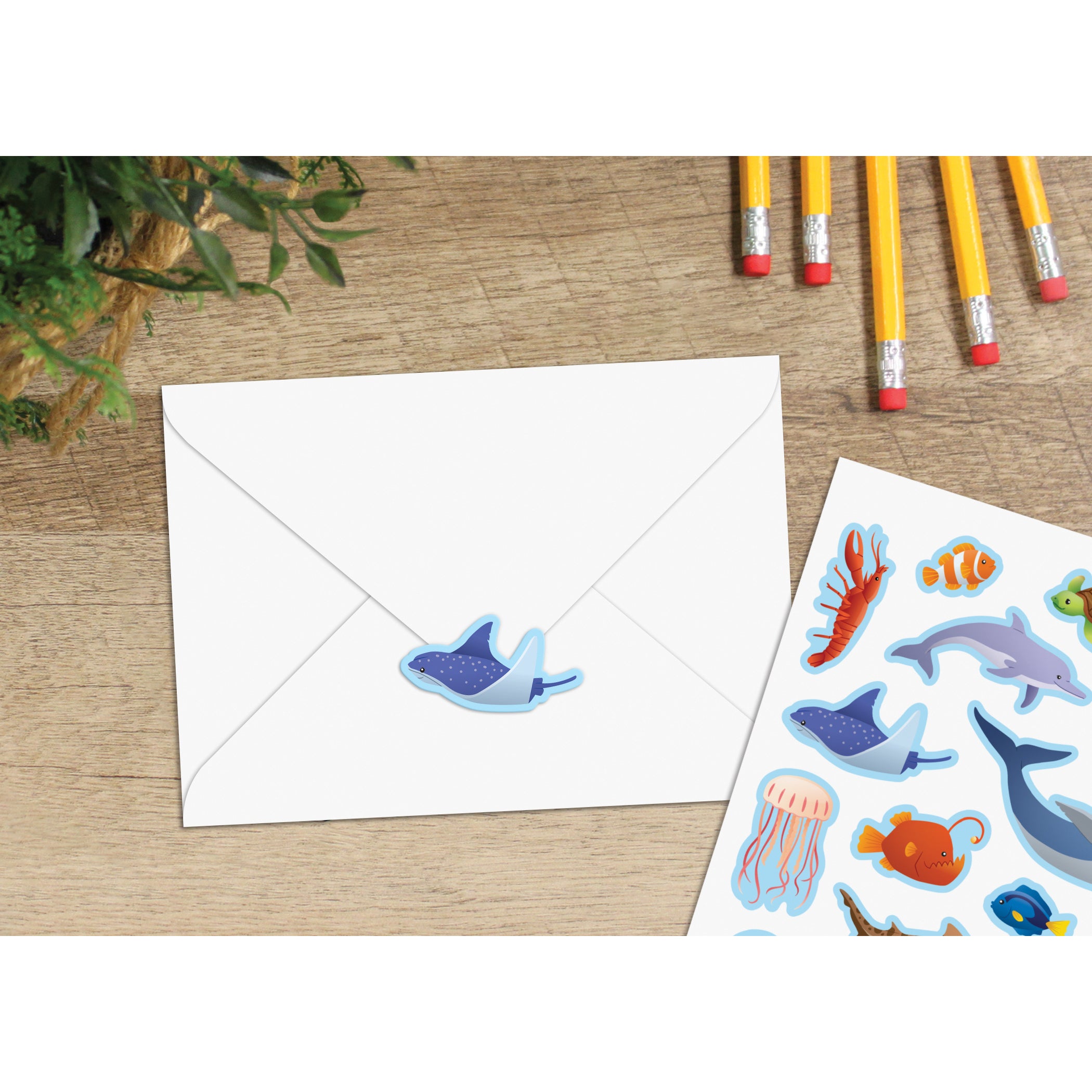Ocean Animals Stickers, Pack of 120