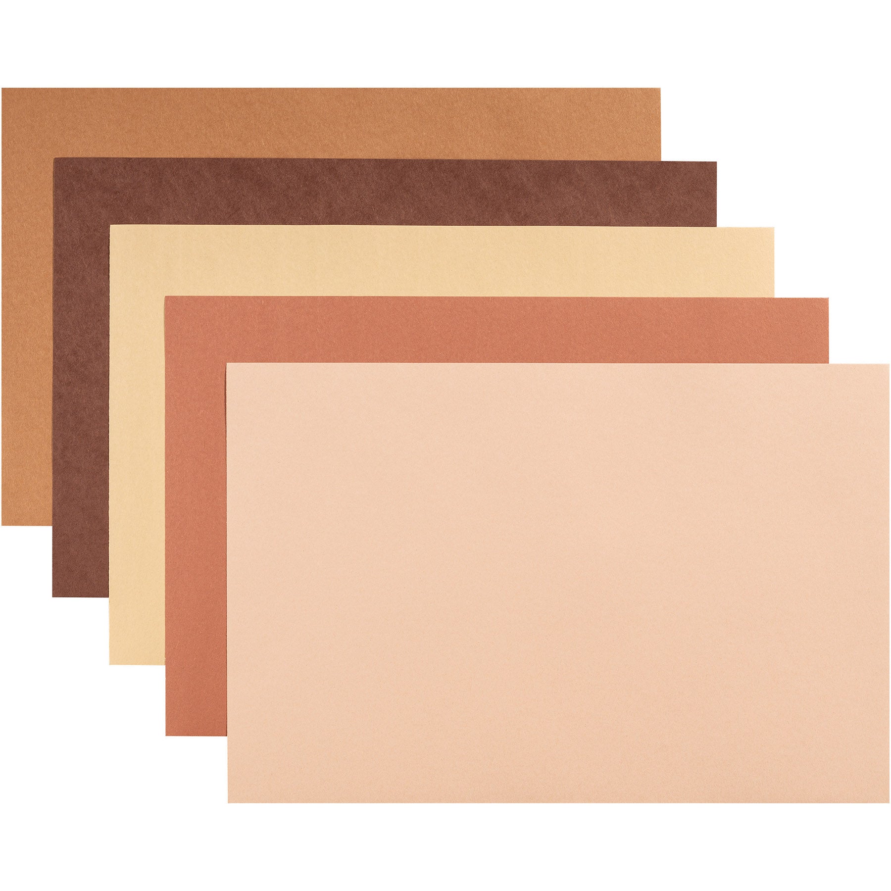 Shades of Me Construction Paper, Medium Weight, 5 Assorted Skin Tone Colors, 12" x 18", 50 Sheets