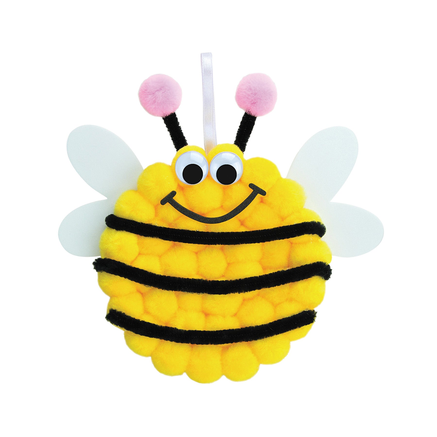 Pom Pon Animal Plate Kit, Bee, 9" x 8.5" x 1", 1 Kit